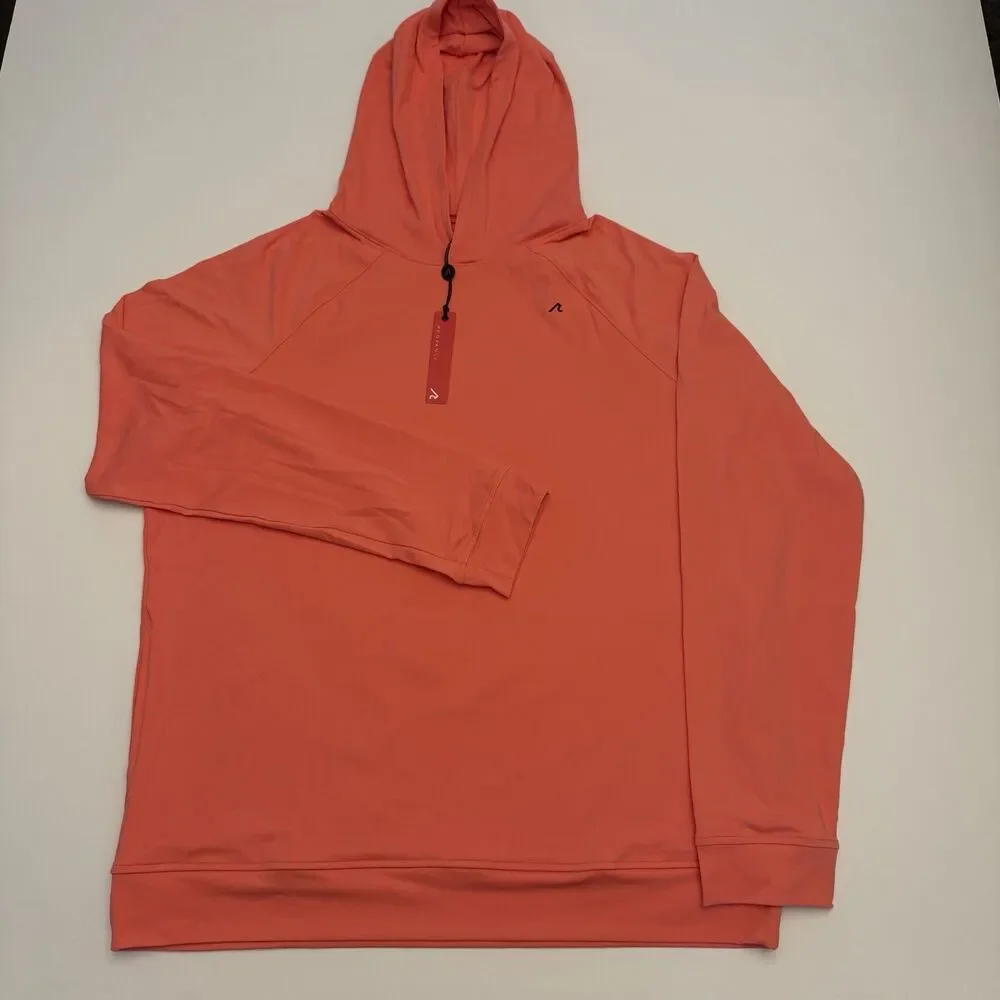 Redvanly Larkin Hoodie Mens XL Coral Stretch Long Sleeve Performance NEW - Picture 2 of 12